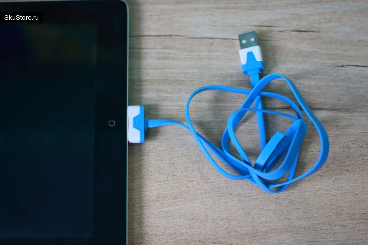 Китайский кабель 30-pin отлично подходит для iPad
