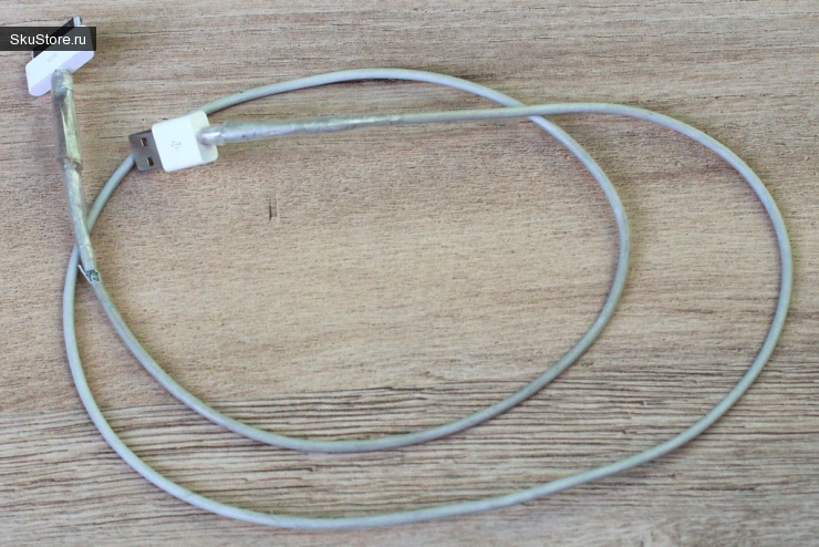 Старый и покоцанный кабель на 30-pin