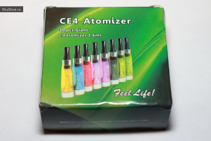Клиромайзеры для электронной сигареты eGo-T CE4 - упаковка