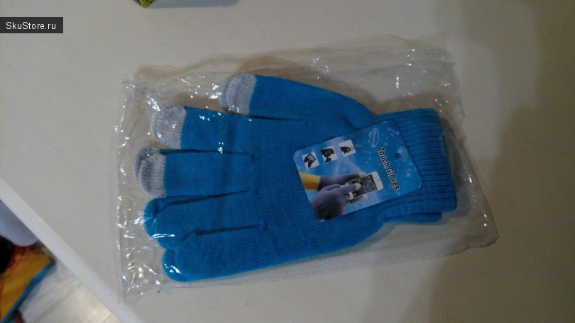Сенсорные перчатки - упаковка