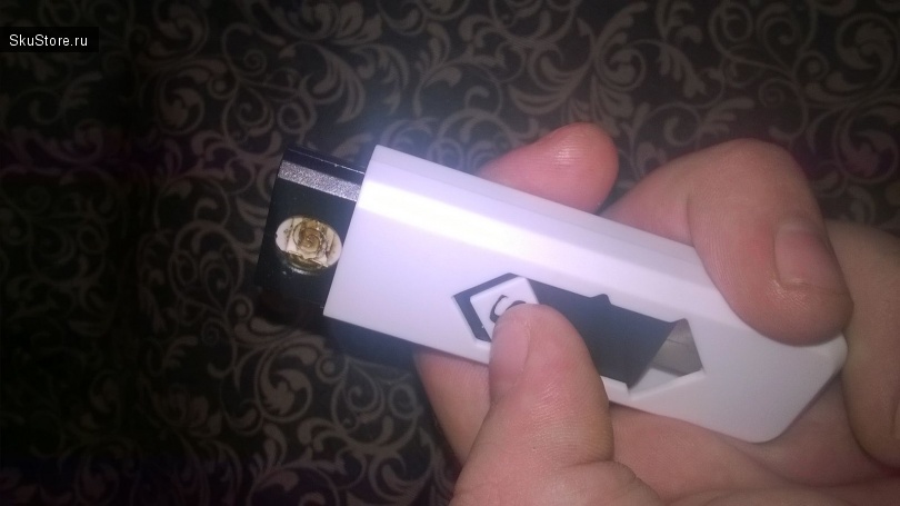 USB зажигалка - нагрев спирали