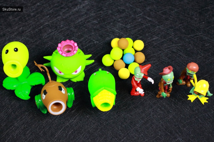 Игрушки, сделанные по игре Растения против зомби