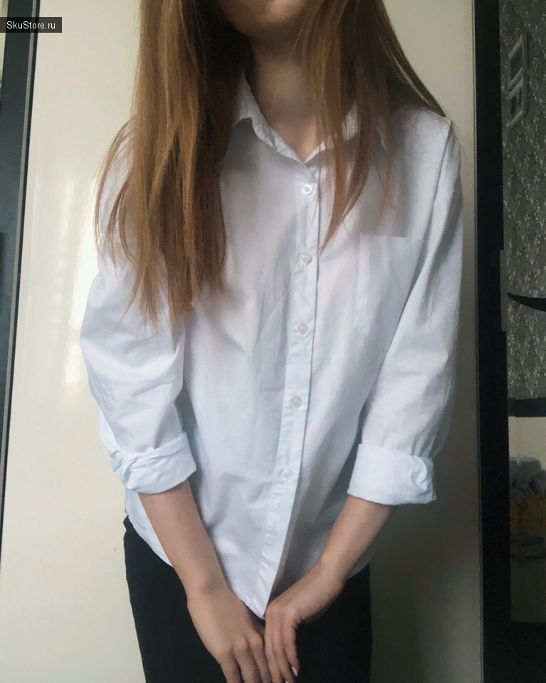 Женская белая рубашка с Алиэкспресс