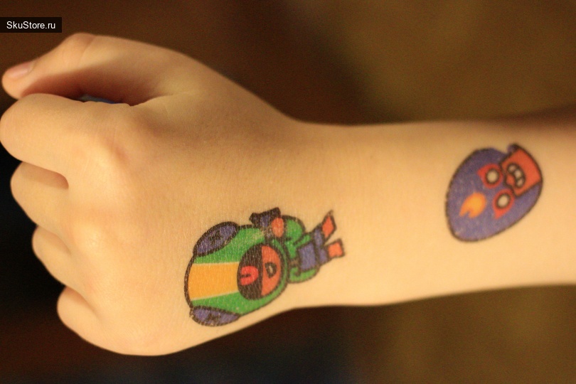 Детские переводные татуировки с героями Бравл Старс