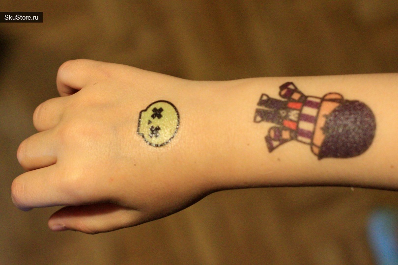 Детские переводные татуировки с героями Бравл Старс