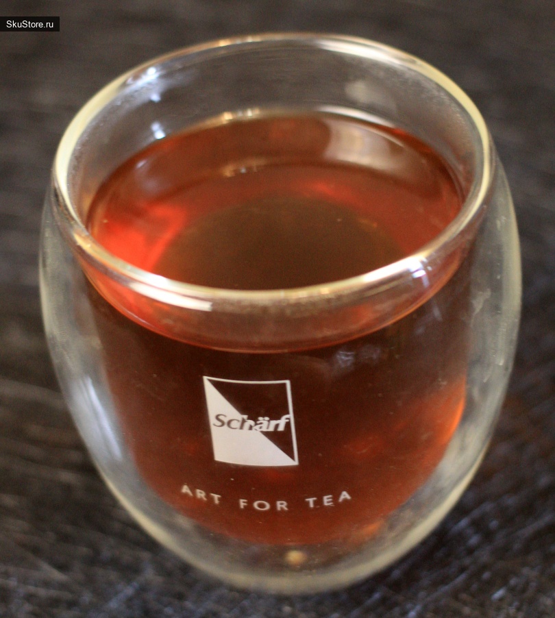 Чай подарочный пуэр со стаканом