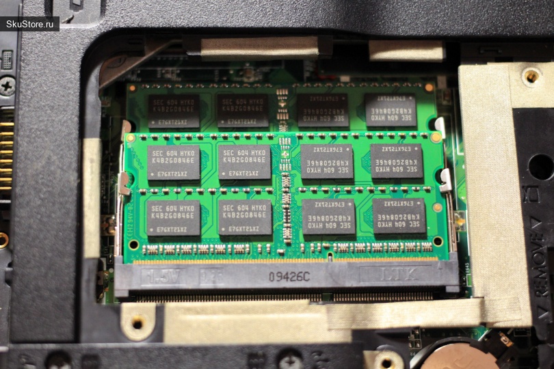 Оперативная память SODIMM DDR3 от Samsung