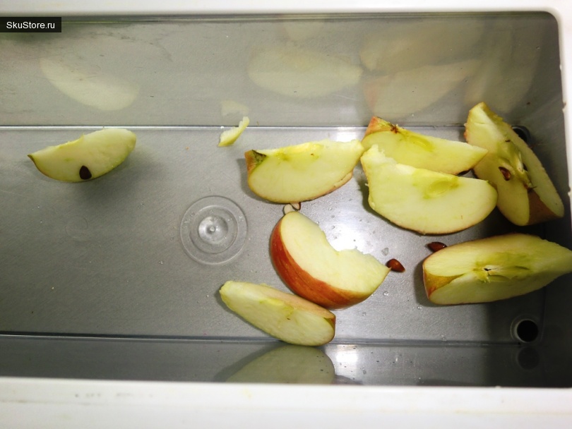 Овощерезка - режем яблоки