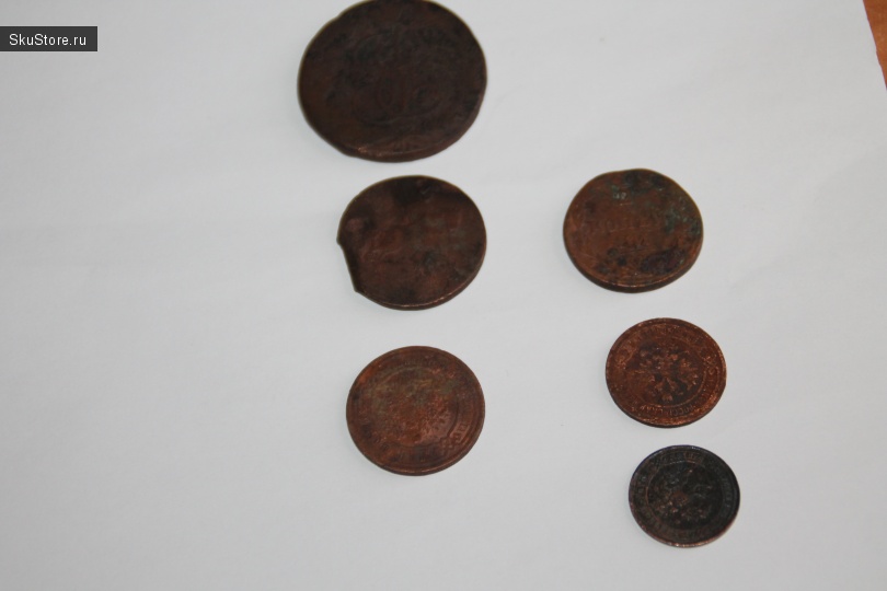 Монеты, найденные металлоискателем MD-3010II