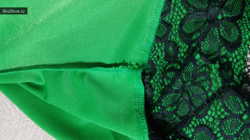 Зеленая блузка - швы