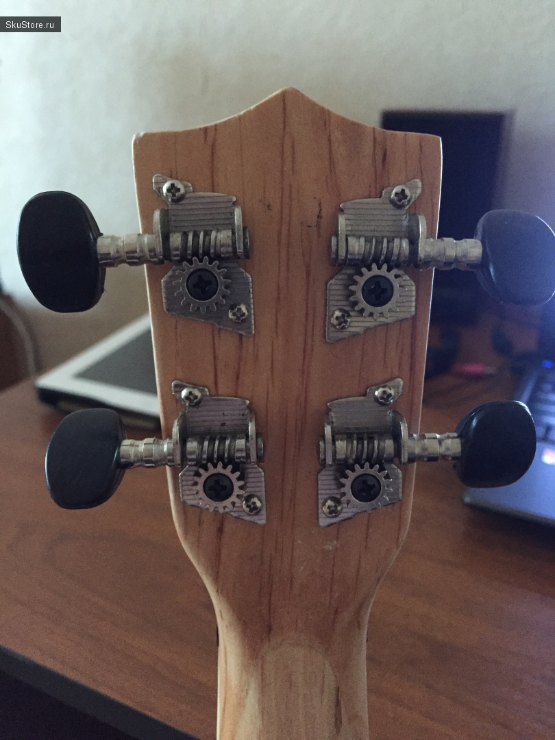 Задняя сторона головки грифа гитары
