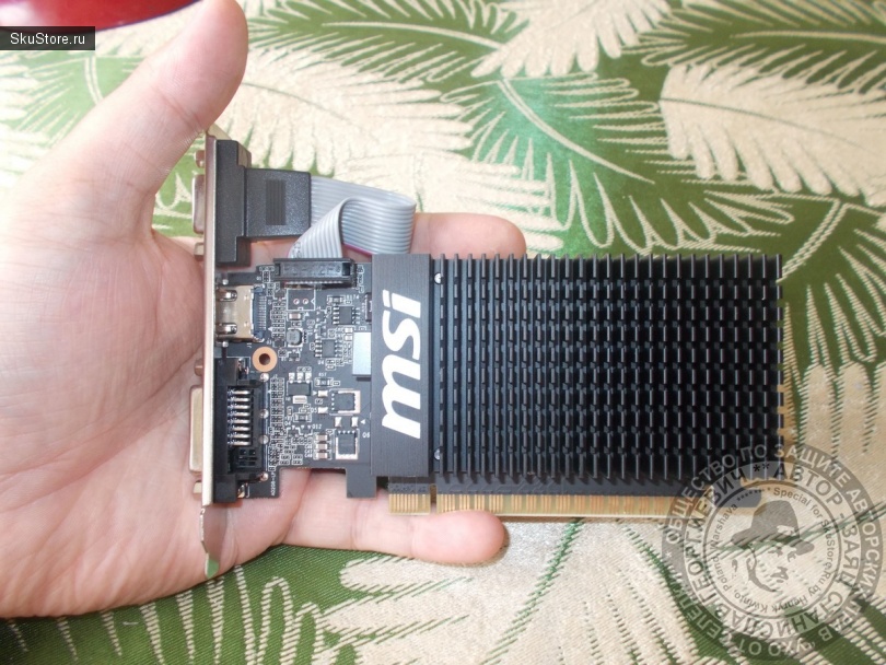 Видеокарта NVidia GT 710 на 1 Гб DDR3 от MSI