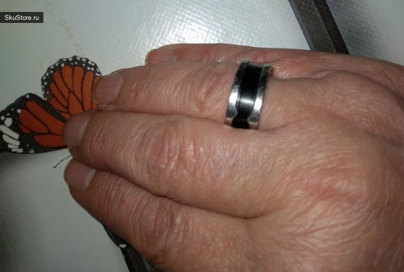 Вольфрамовое кольцо с Алиэкспресс