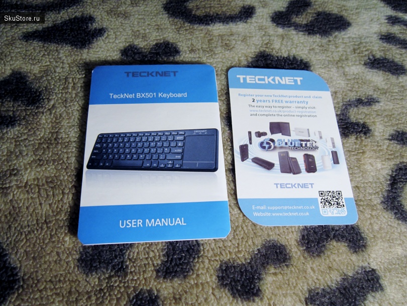 Блютуз-клавиатура TeckNet с тачпадом