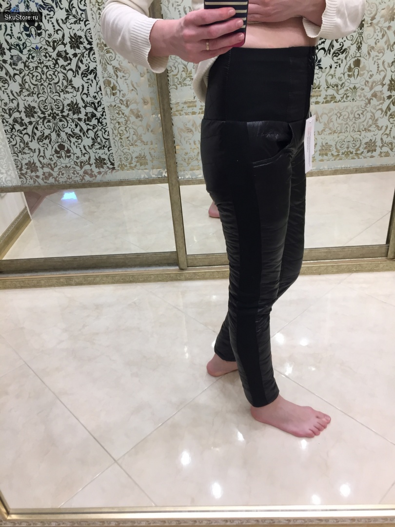 Женские зимние штаны с высокой талией