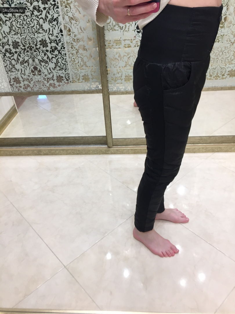 Женские зимние штаны с высокой талией