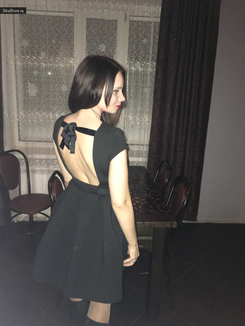 Уникальное платье с открытой спиной с Алиэкспресс