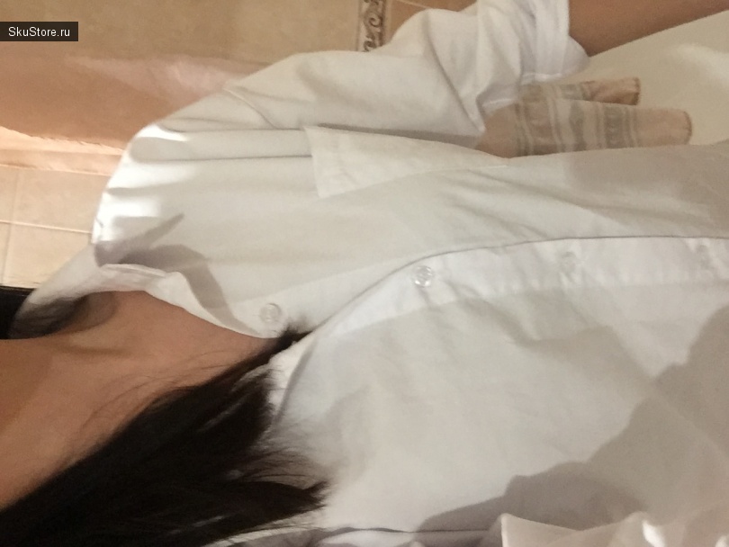 Белая женская рубашка с Алиэкспресс