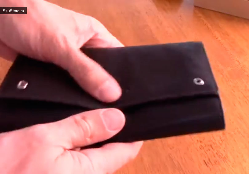 Кожаный бумажник байкера ZIPPO