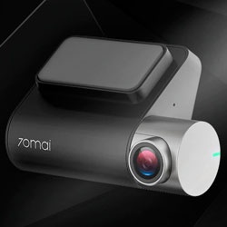 Видеорегистратор 70 mai Smart Dash Cam Pro + модуль GPS + карта на 64 Гига (английская версия - голосовое управление)