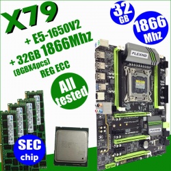Комплект материнcкой платы Plex HD Х79 и процессора XEON E5 1650v2.
