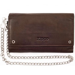 Кожаный бумажник байкера ZIPPO - обзор брендового аксессуара