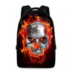 Рюкзак с горящим черепом с Алиэкспресса - багажник за спиной