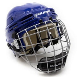 Хоккейный шлем Bauer BHH4500 M темно-синий - обзор