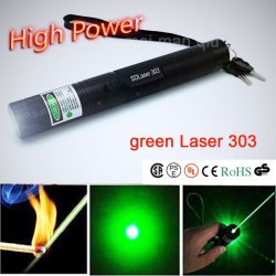 Зеленый лазер SDLaser 303 на 10000 МВт - зажигаем спички и лопаем шарики (видео)