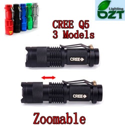 Мощный водонепроницаемый фонарик CREE XM-L Q5 LED на 450 люмен