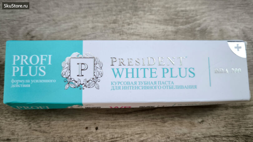 Зубная паста PROFI White Plus - упаковка