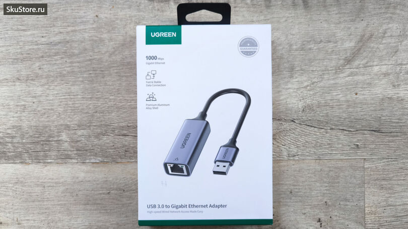 Сетевой адаптер Ugreen USB A 3.0 - LAN RJ45 1G - упаковка Сетевой адаптер Ugreen USB A 3.0 - LAN RJ45 1G - упаковка